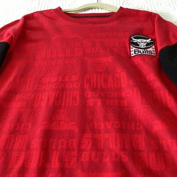 Chicago Bulls NBA Red/Black “Established 1966" Long Sleeve Sweatshirt Mens Size - Picture 13 of 13